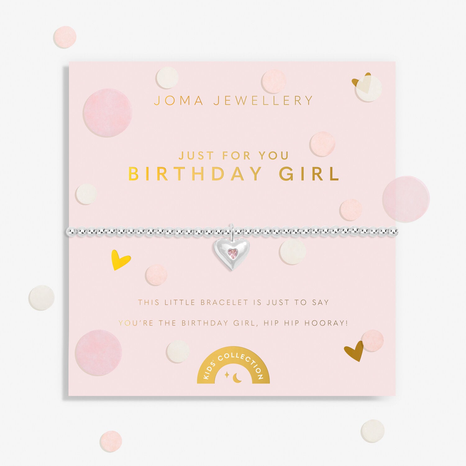 Children's' Confetti A Little 'Just For You Birthday Girl' Bracelet