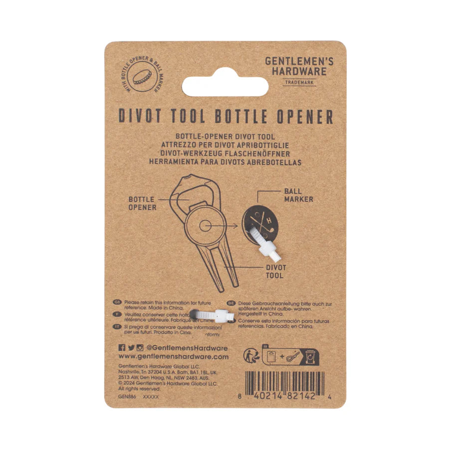Divet Tool  Bottle Opener & Ball Marker