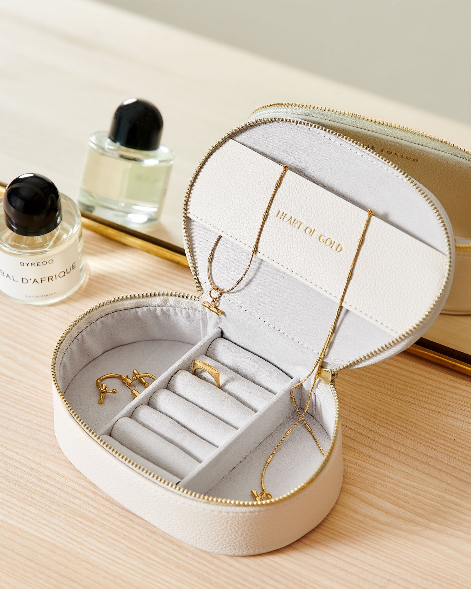 Oval Jewellery Box 'Off White'