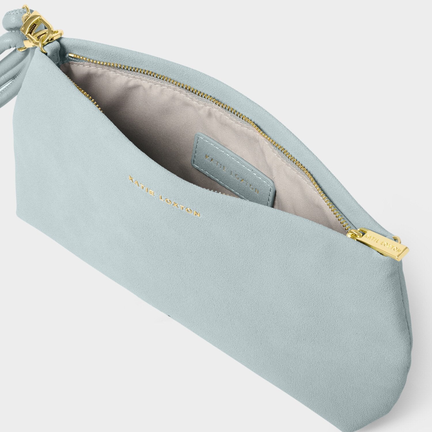 Katie Loxton - Asha Clutch - Blue Mist Suedette