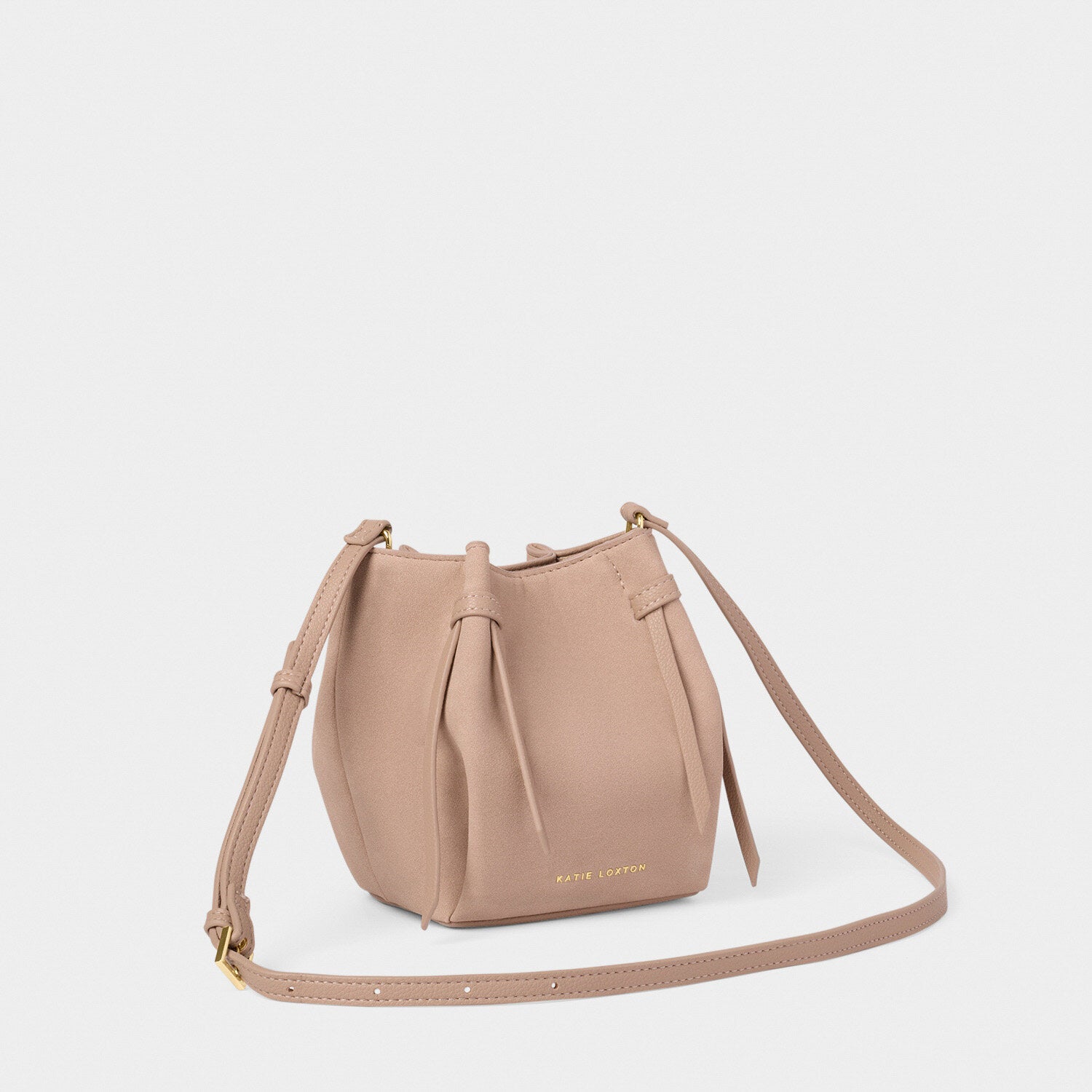 Katie Loxton - Celina Mini Suedette Bucket Bag - Faded Rose Suedette