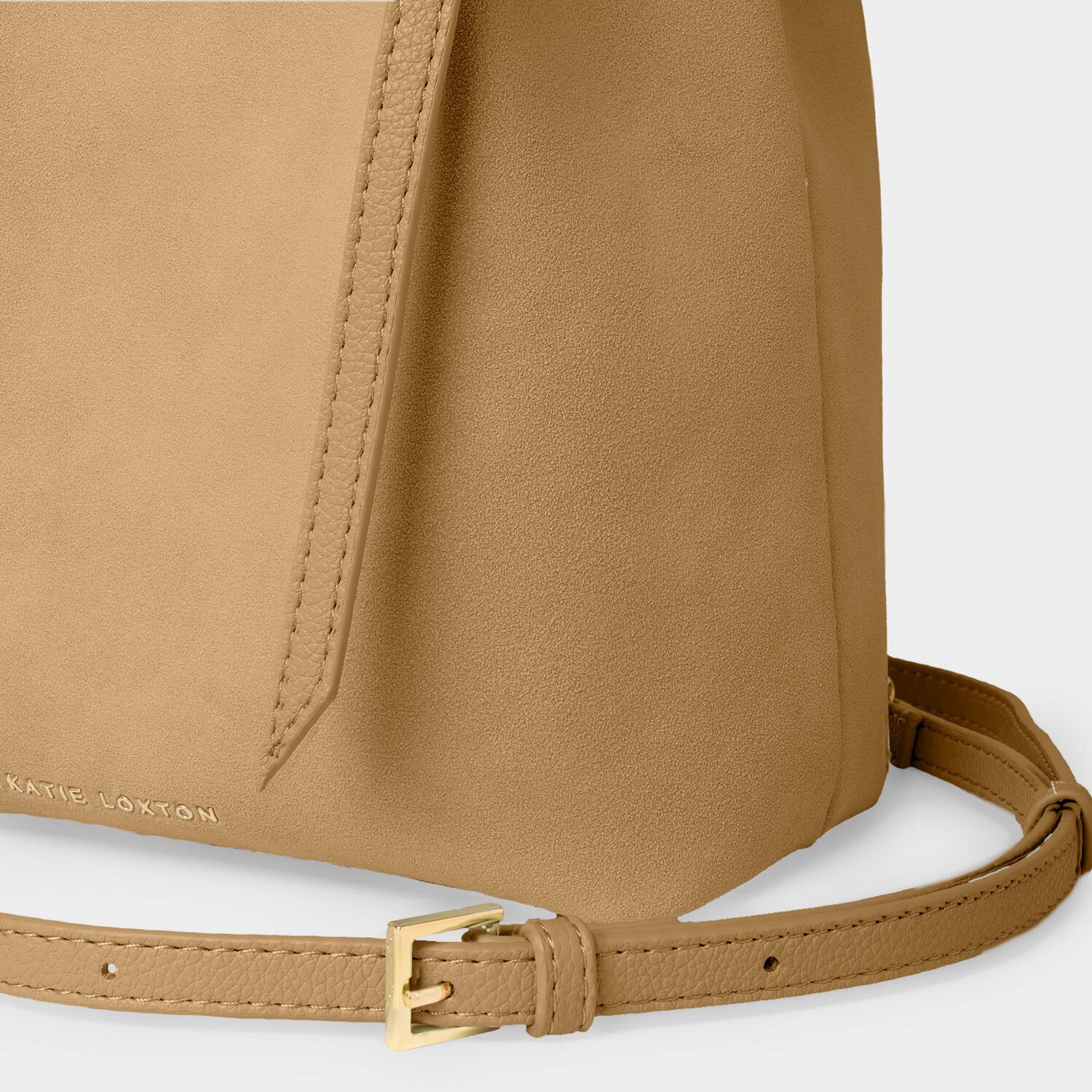 Katie Loxton - Celina Suedette Bucket Bag - Camel Suedette