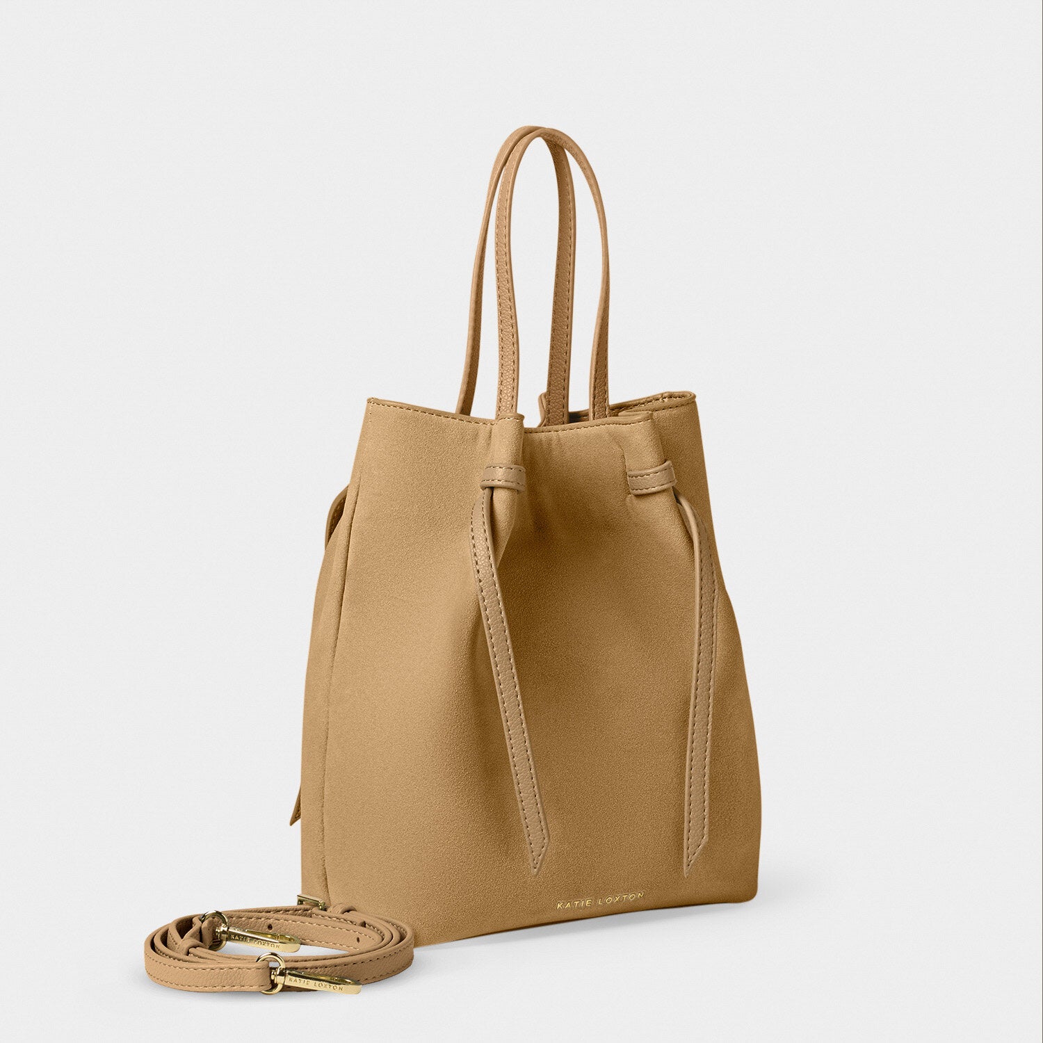 Katie Loxton - Celina Suedette Bucket Bag - Camel Suedette