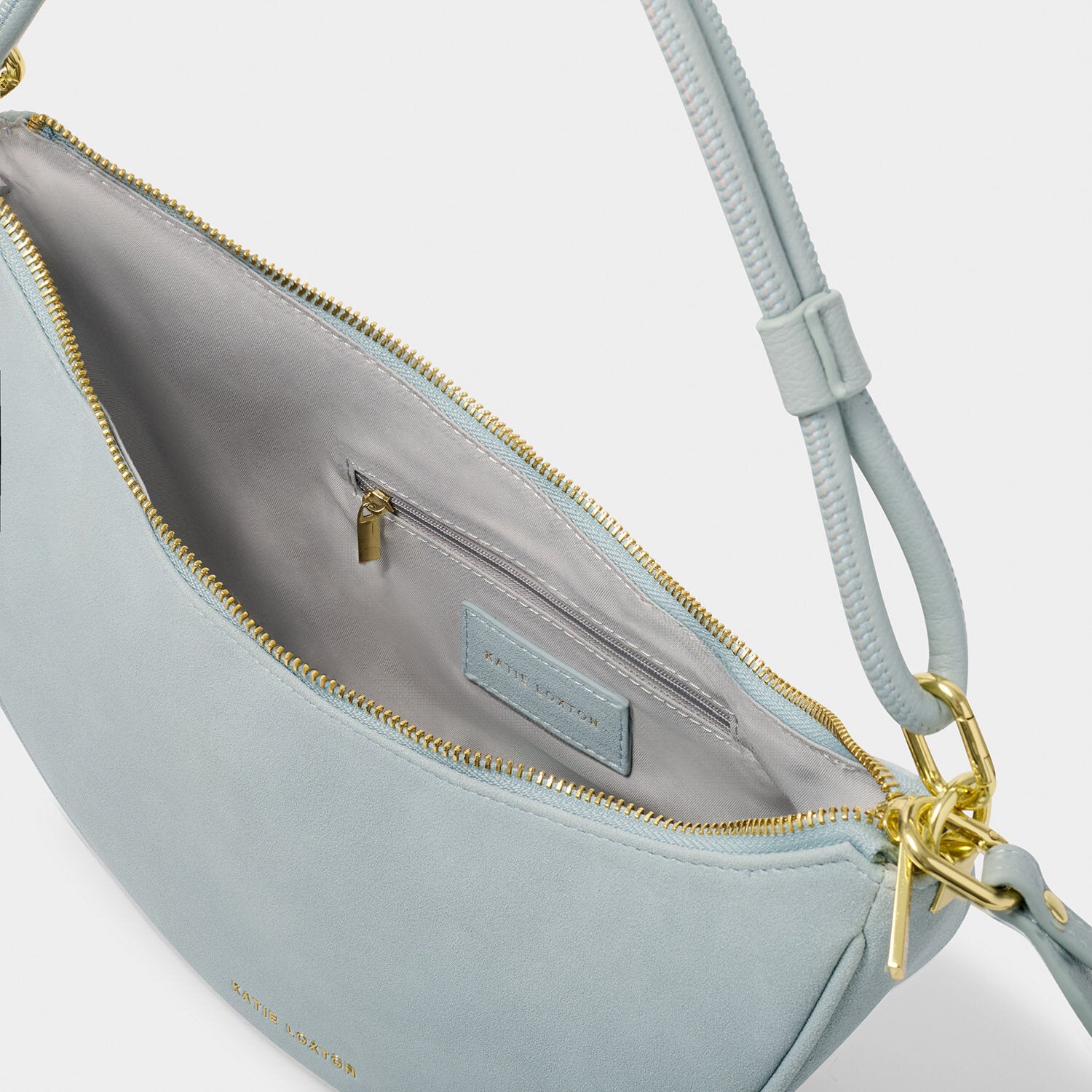 Katie Loxton - Asha Sling Bag - Blue Mist Suedette