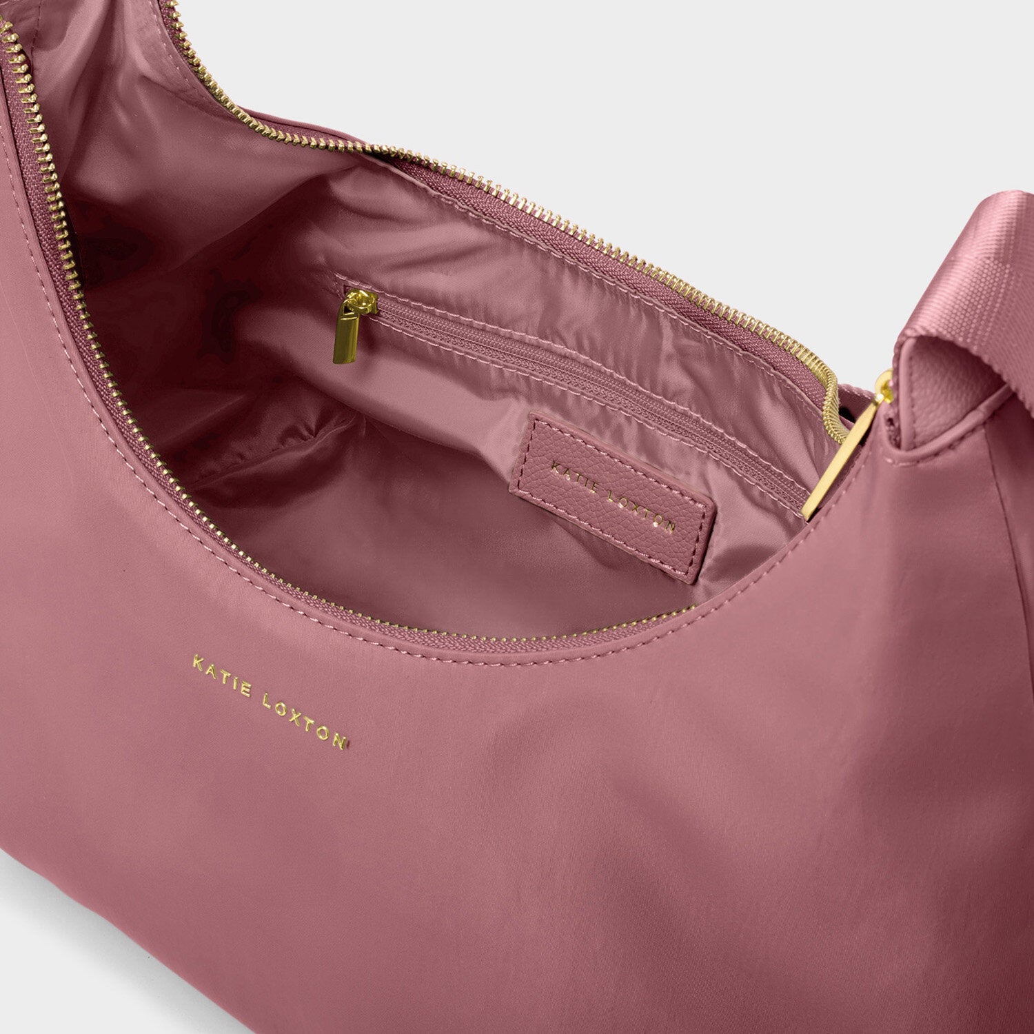 Katie Loxton - Nylon-Luxe Sling Shoulder Bag - Deep Rose