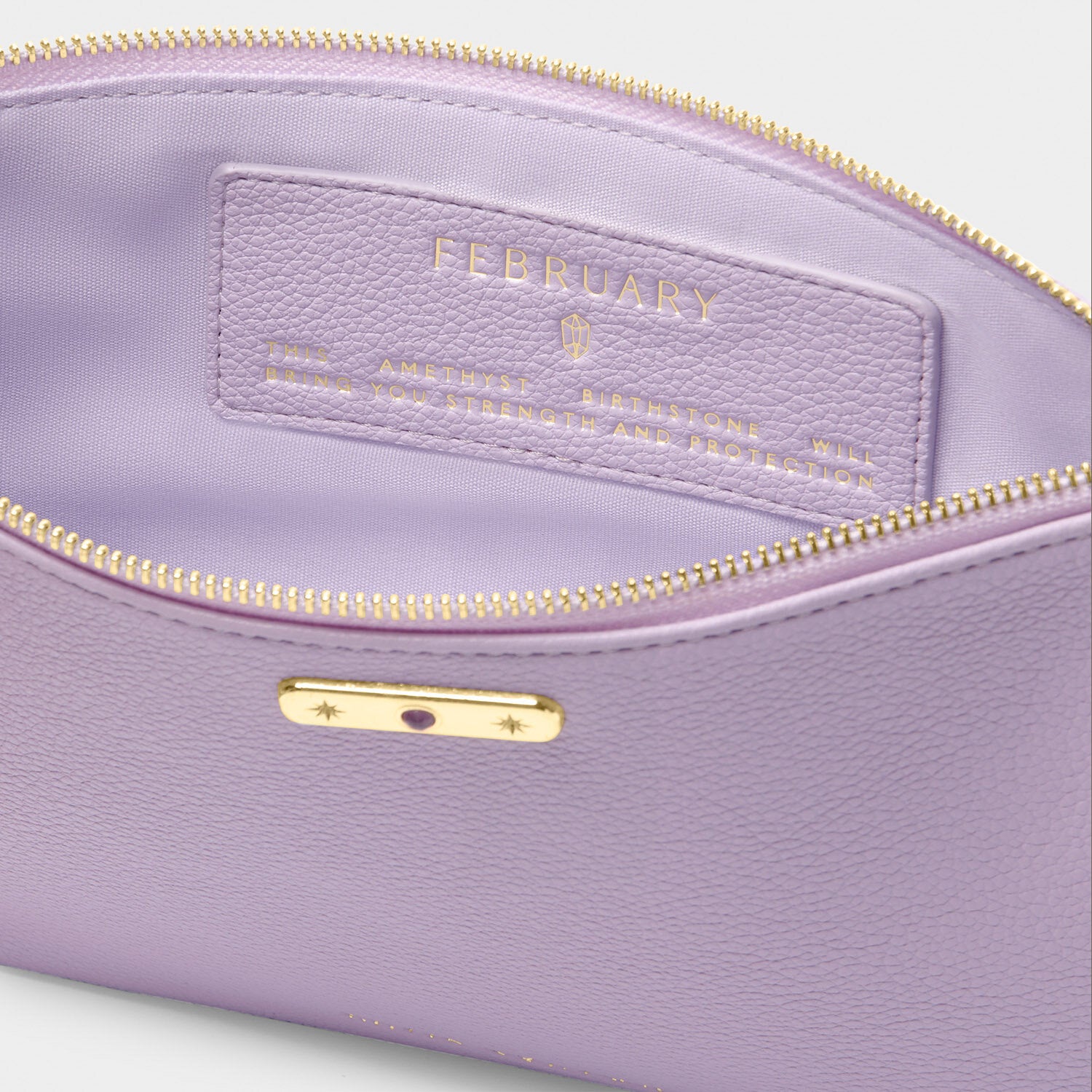 Katie Loxton - Birthstone Pouch - February - Lilac