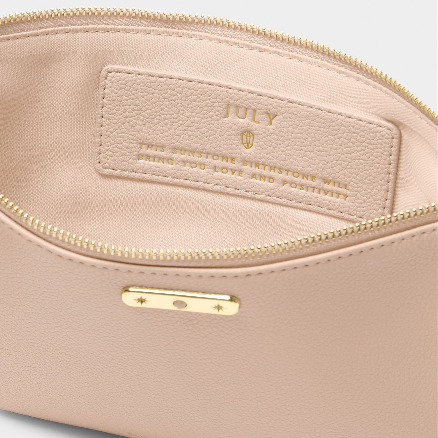 Katie Loxton - Birthstone Pouch - July - Nude Pink