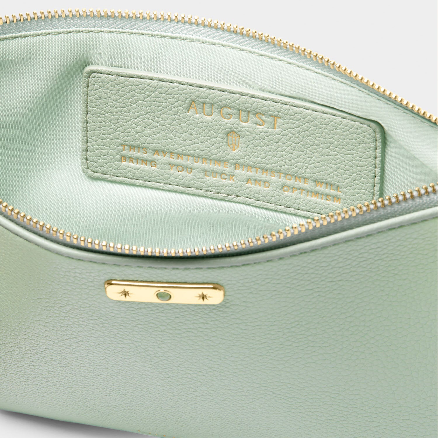 Katie Loxton - Birthstone Pouch - August - Sage Green