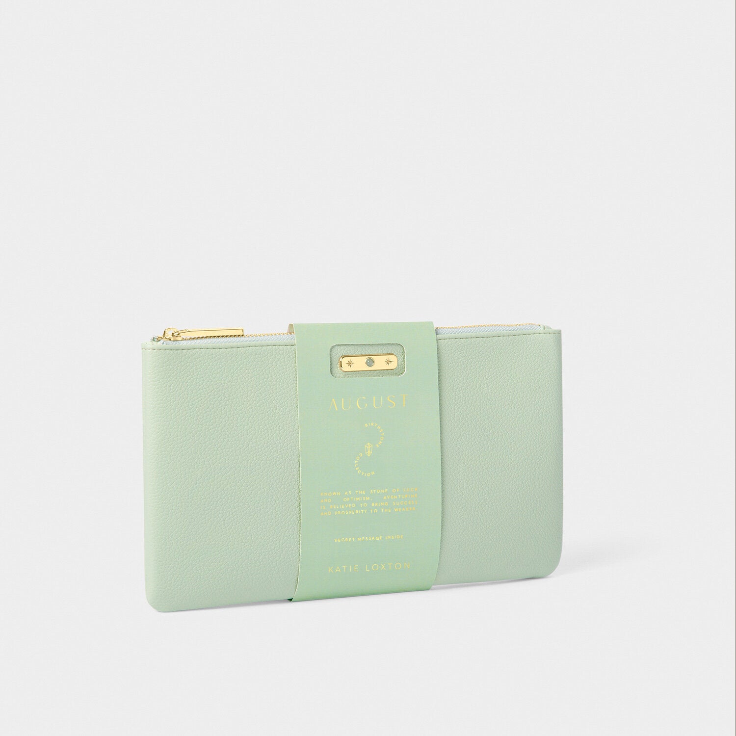 Katie Loxton - Birthstone Pouch - August - Sage Green