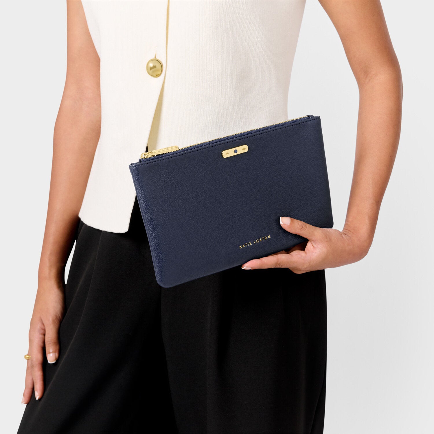 Katie Loxton - Birthstone Pouch - September - Deep Navy