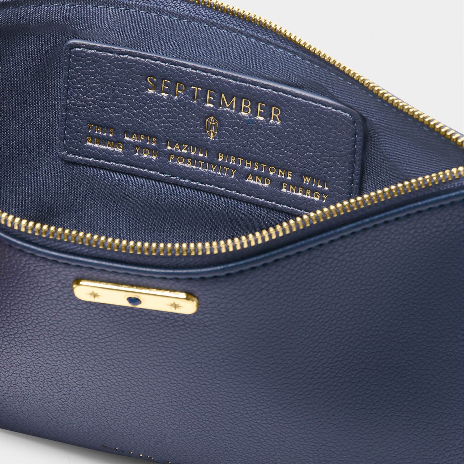 Katie Loxton - Birthstone Pouch - September - Deep Navy