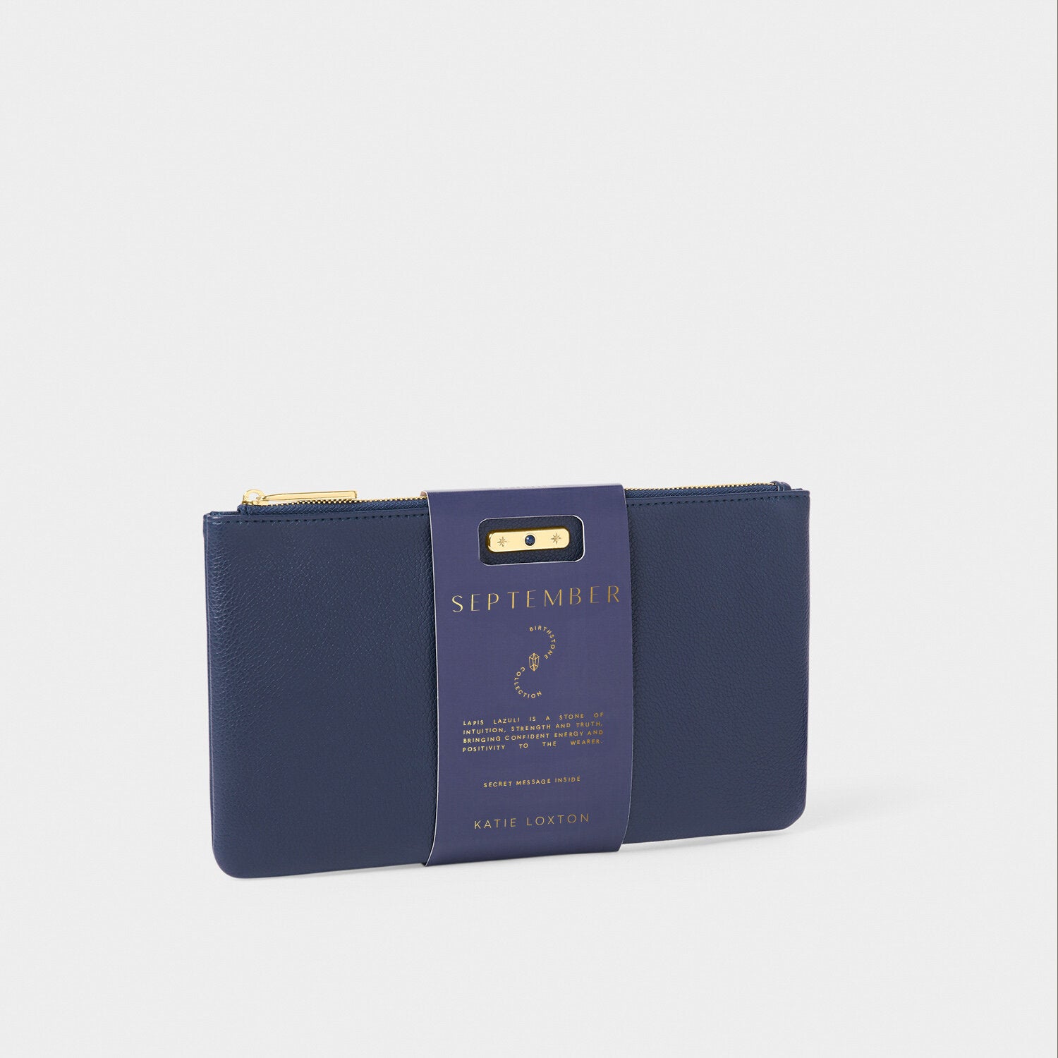 Katie Loxton - Birthstone Pouch - September - Deep Navy