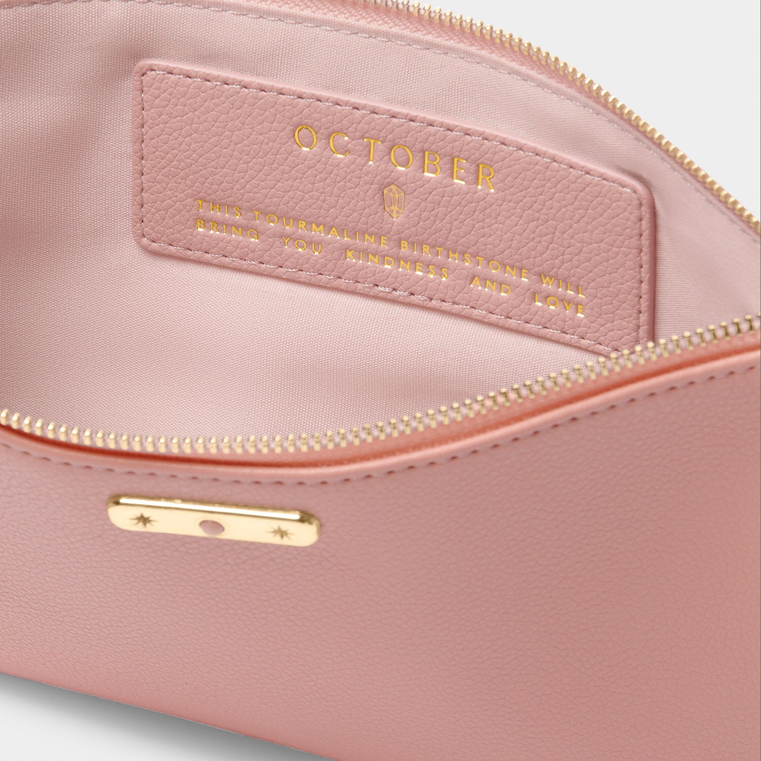 Katie Loxton - Birthstone Pouch - October - Dusty Pink