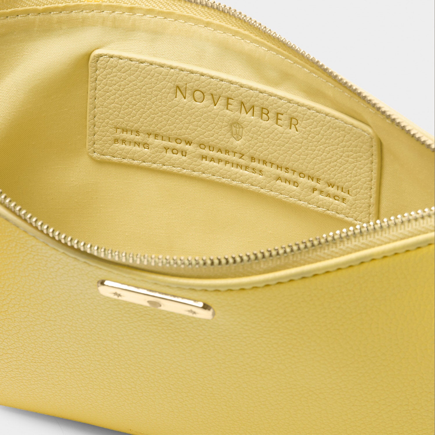 Katie Loxton - Birthstone Pouch - November - Yellow Quartz -