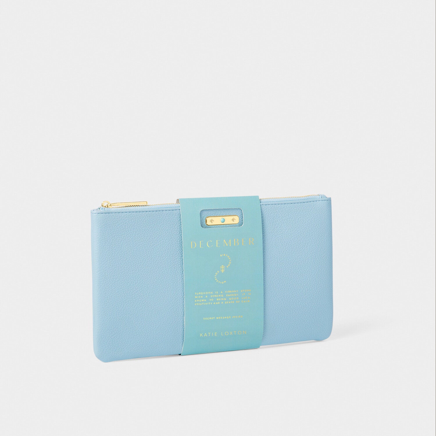 Katie Loxton - Birthstone Pouch - December - Turquoise