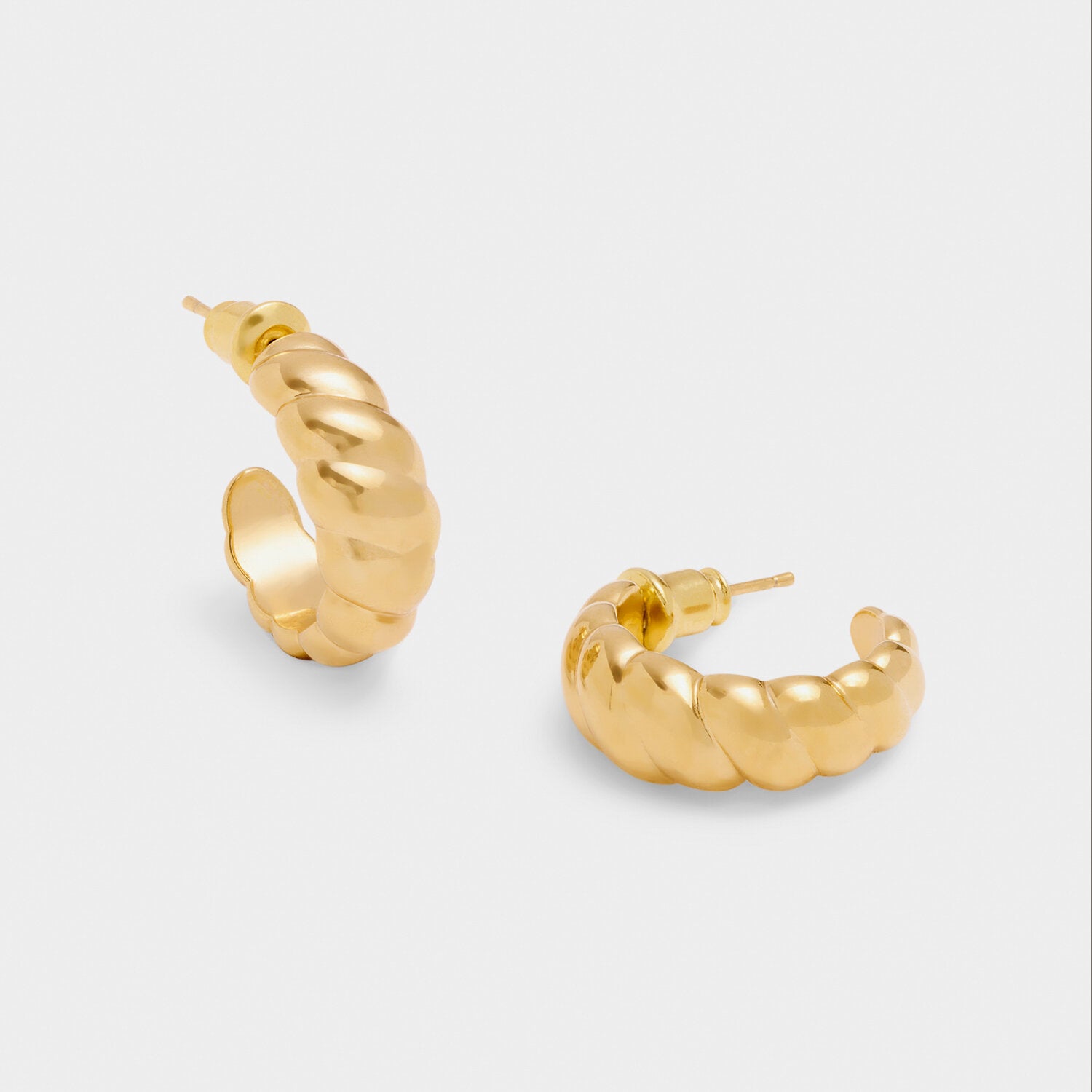 Katie Loxton - Harper Twist Hoop Earrings - Gold Coated