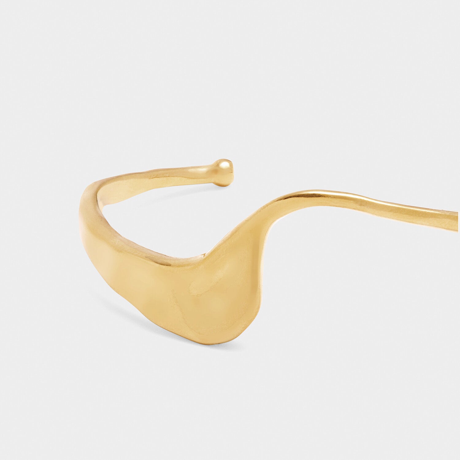 Katie Loxton - Marina Wave Bangle - Gold Coated