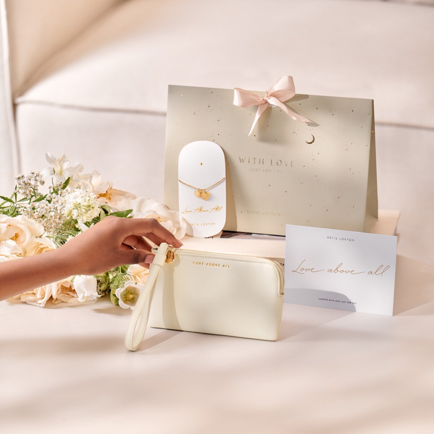 Pouch And Bracelet Gift Set - With Love - Katie Loxton
