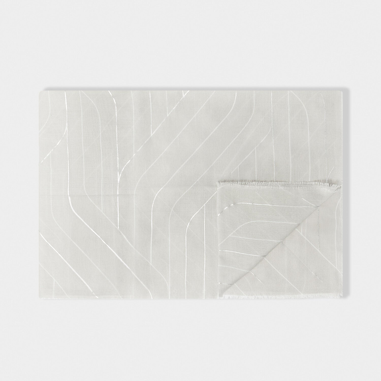 Geometric Line Foil Printed Scarf - Katie Loxton