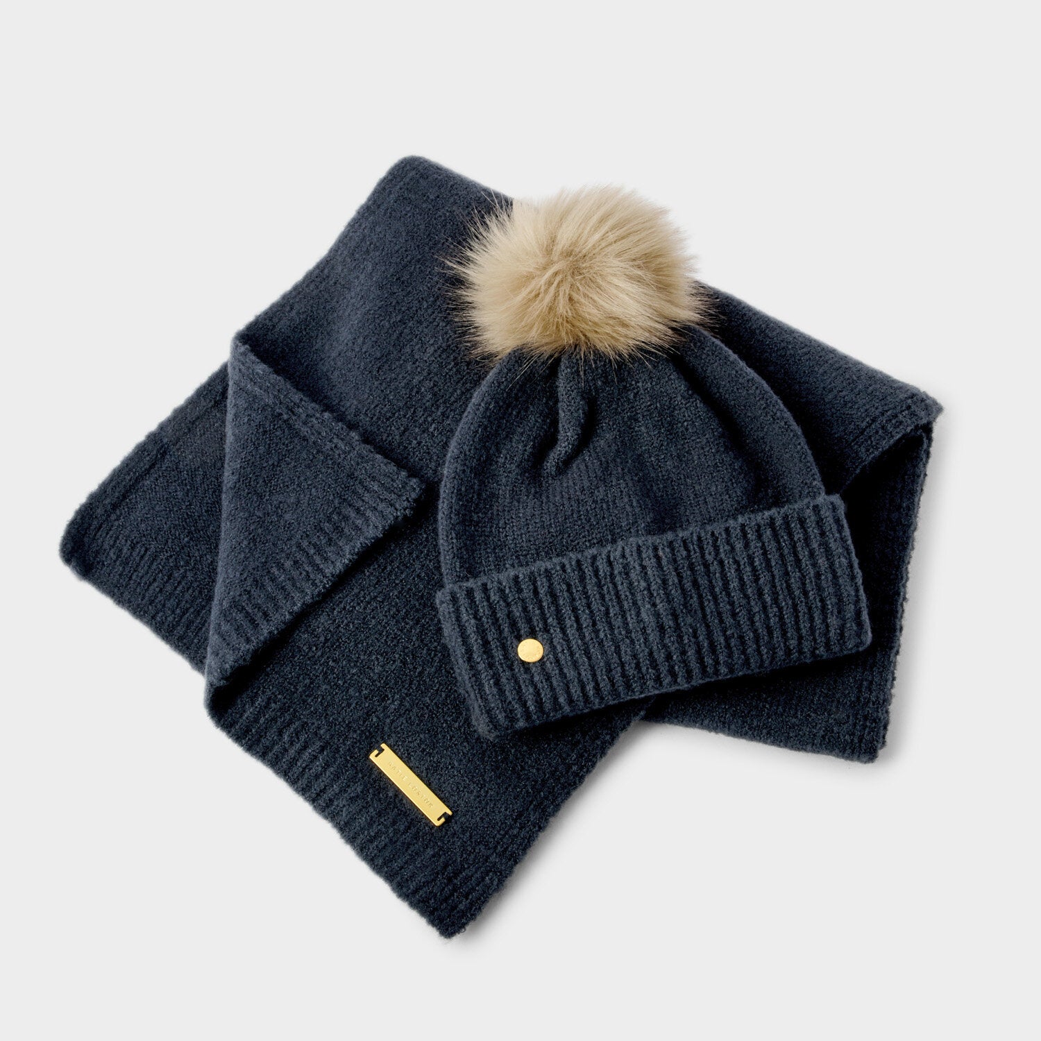 Boxed Hat & Scarf Set - Navy