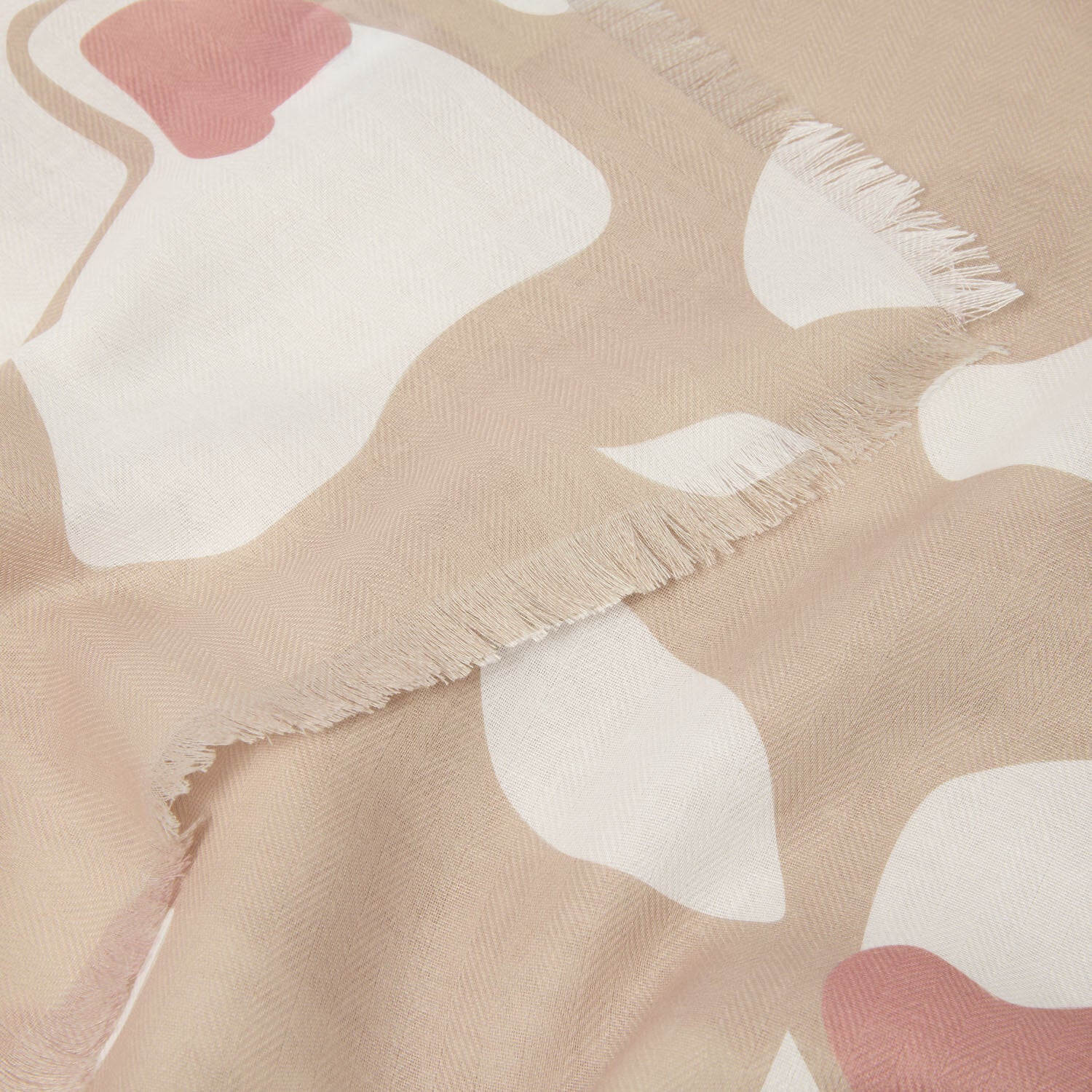 Printed Scarf - Nude Pink