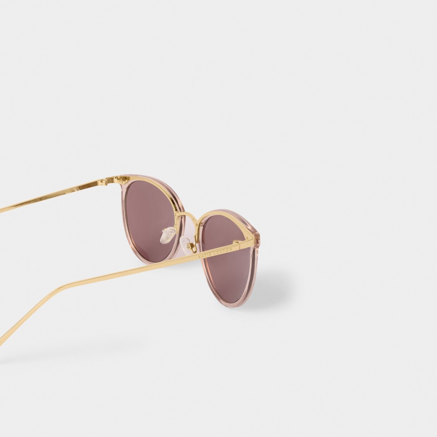 Katie Loxton - Santorini Sunglasses - Rose Gold Transparent / Gold