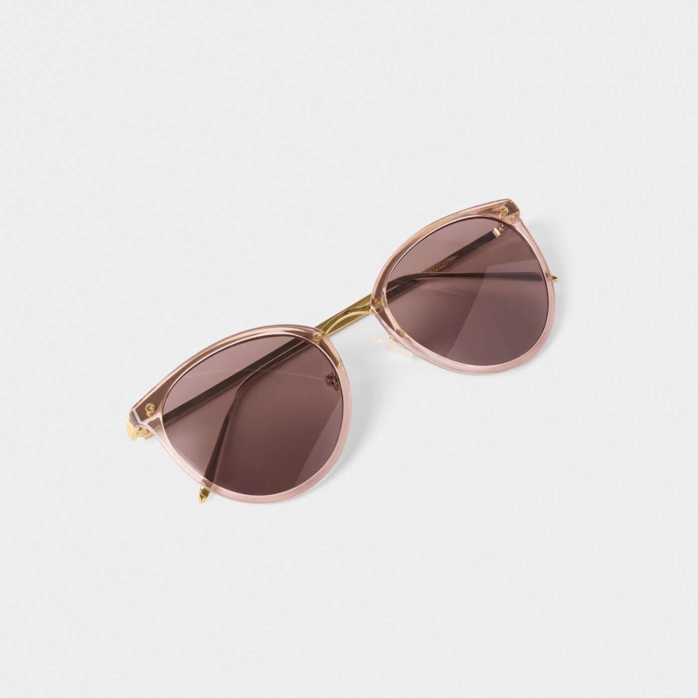 Katie Loxton - Santorini Sunglasses - Rose Gold Transparent / Gold