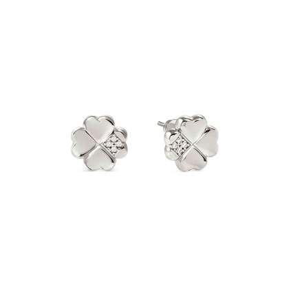 Petit Sparkle Earrings - Clover