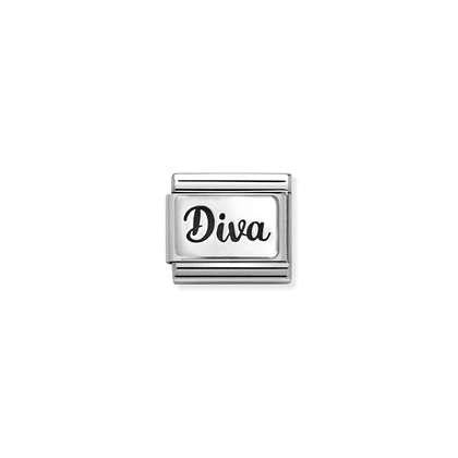 Diva - Silver & Enamel Link - Nomination Italy