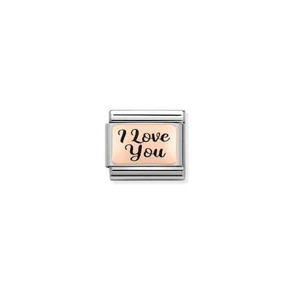 I Love You - Rose Gold - Nomination Charm