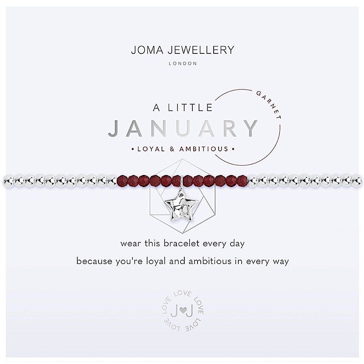 Joma Jewellery - January Birthstone - Garnet- Loyal & Ambitious