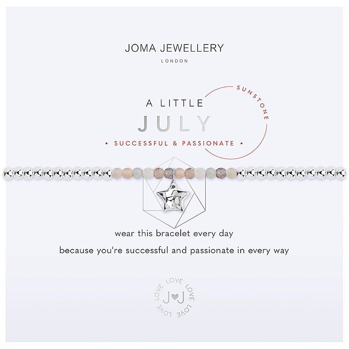 Joma Jewellery - July Birthstone - Sunstone - Successful & Passionate