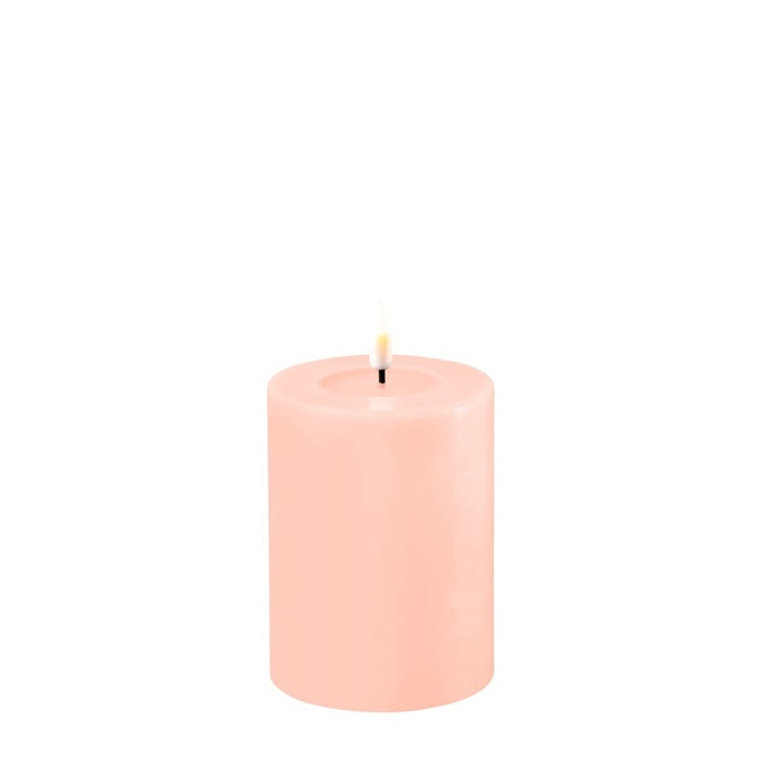 LED Candle - Light Pink - 7.5 x 10CM - Deluxe Homeart