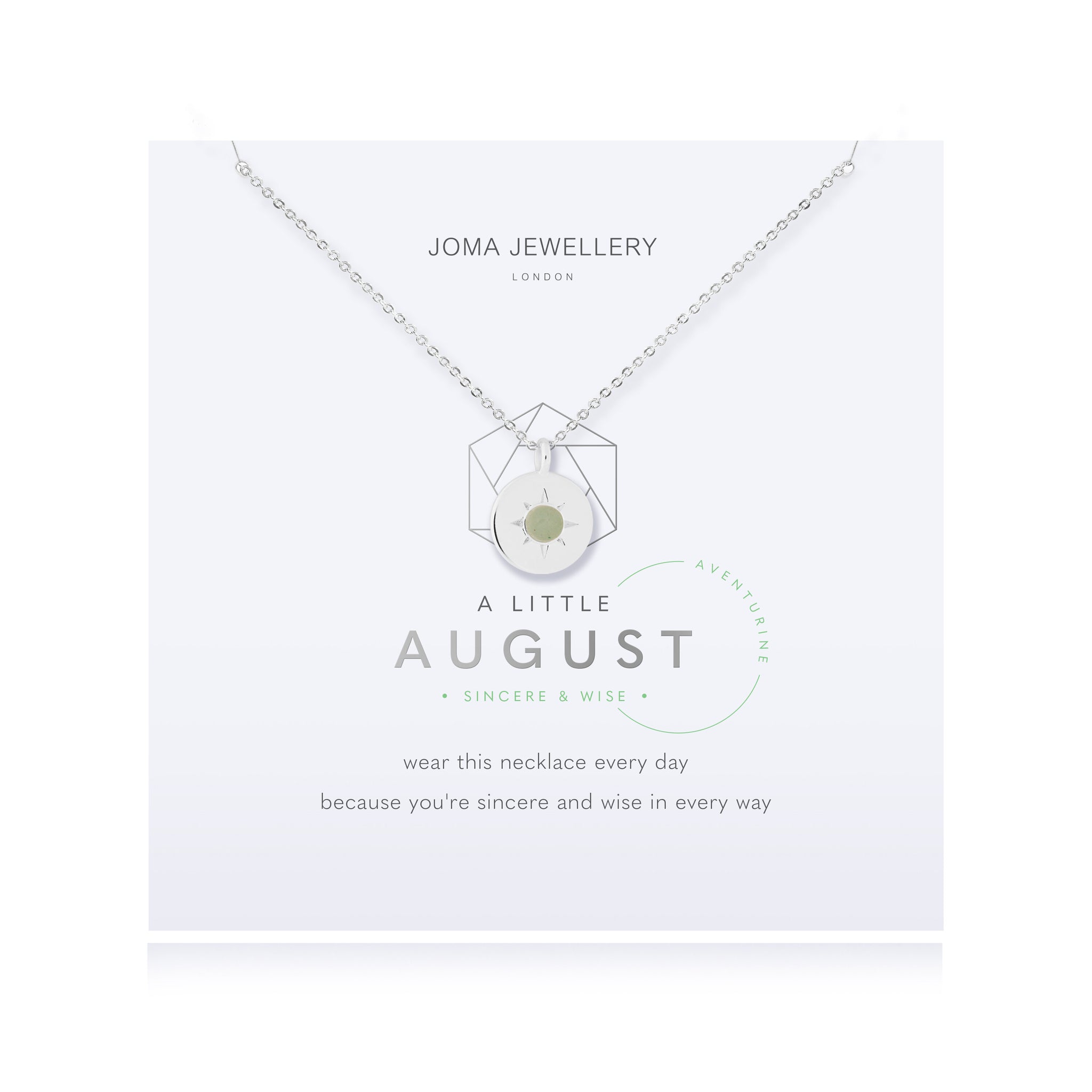 August Birthstone Necklace - Joma Jewellery