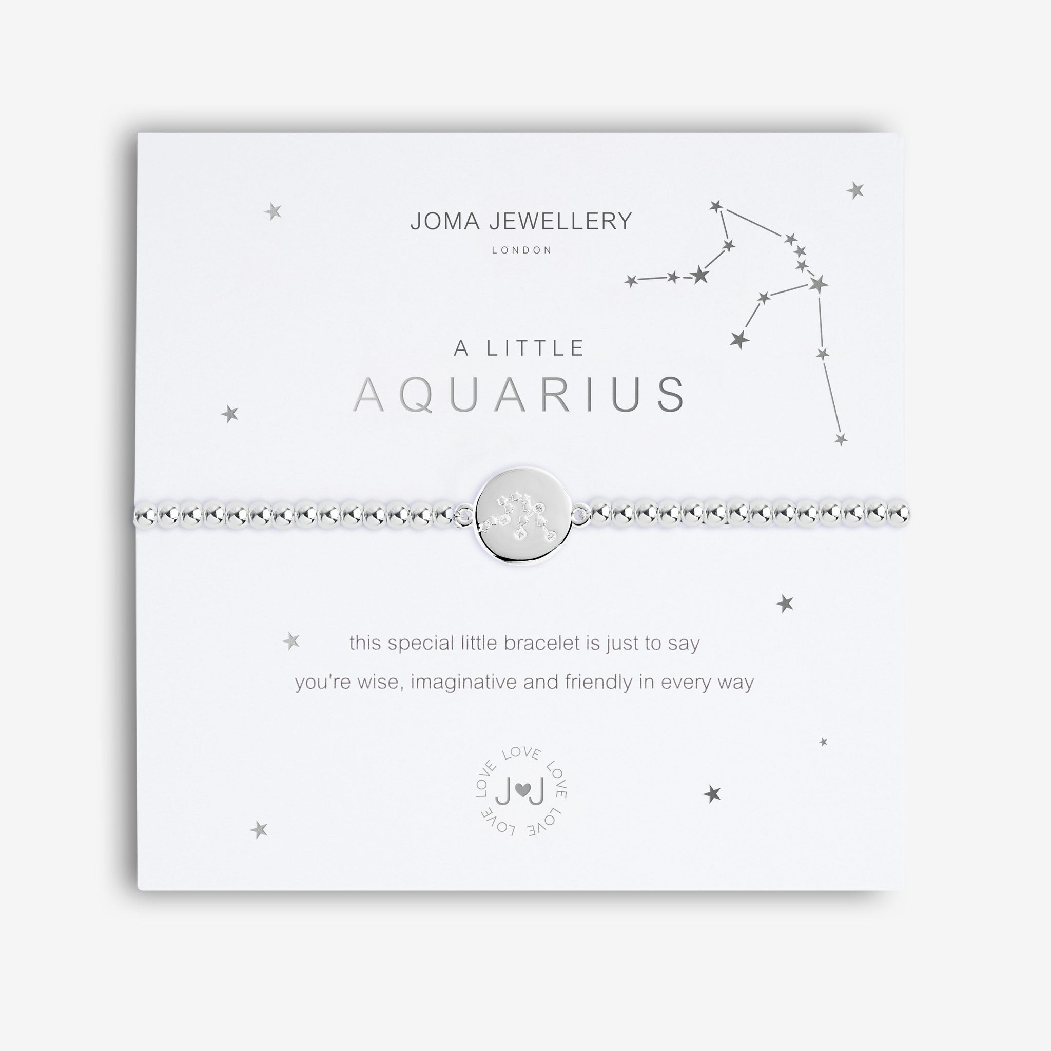 Joma Jewellery- A Little Constellation Bracelet - Aquarius