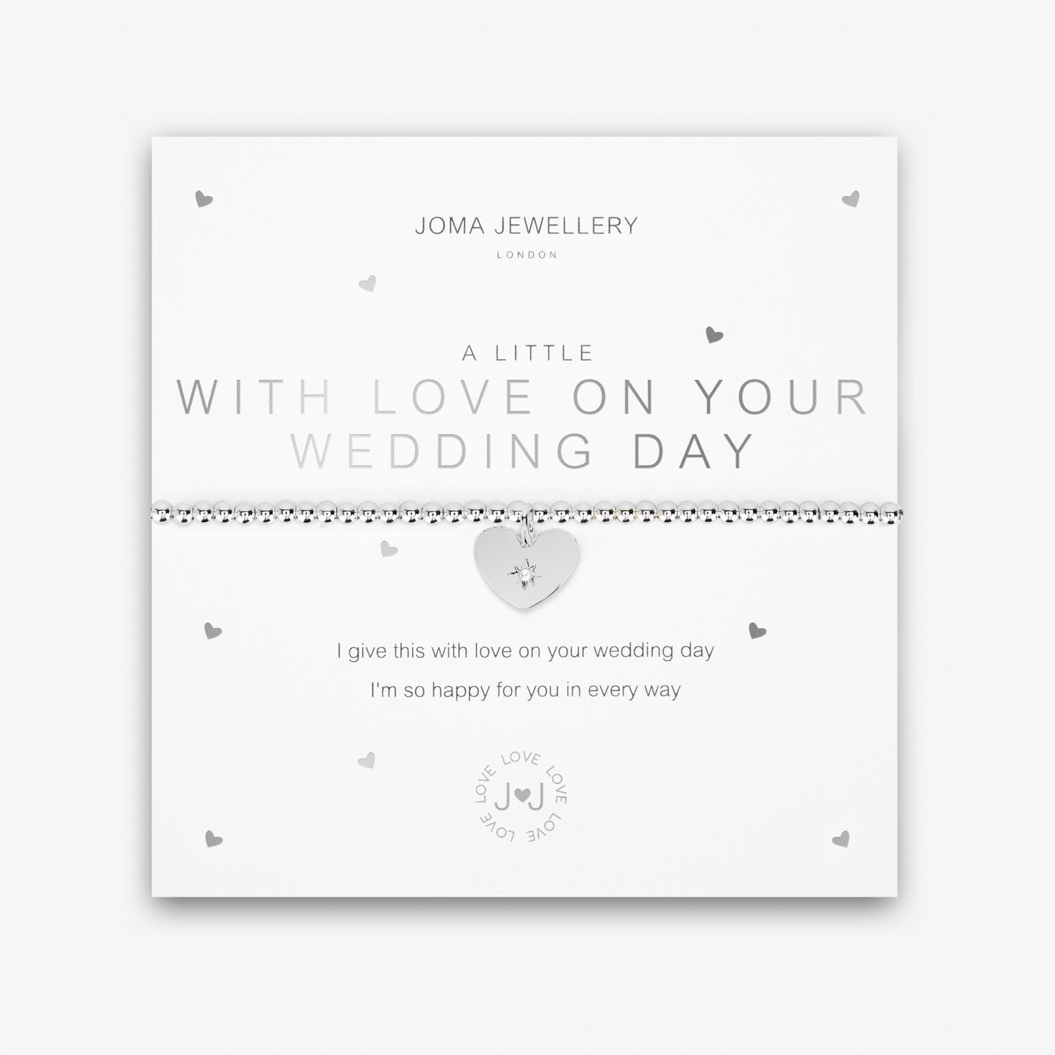 A Little - With Love On Your Wedding Day Bracelet - Joma Jewellery