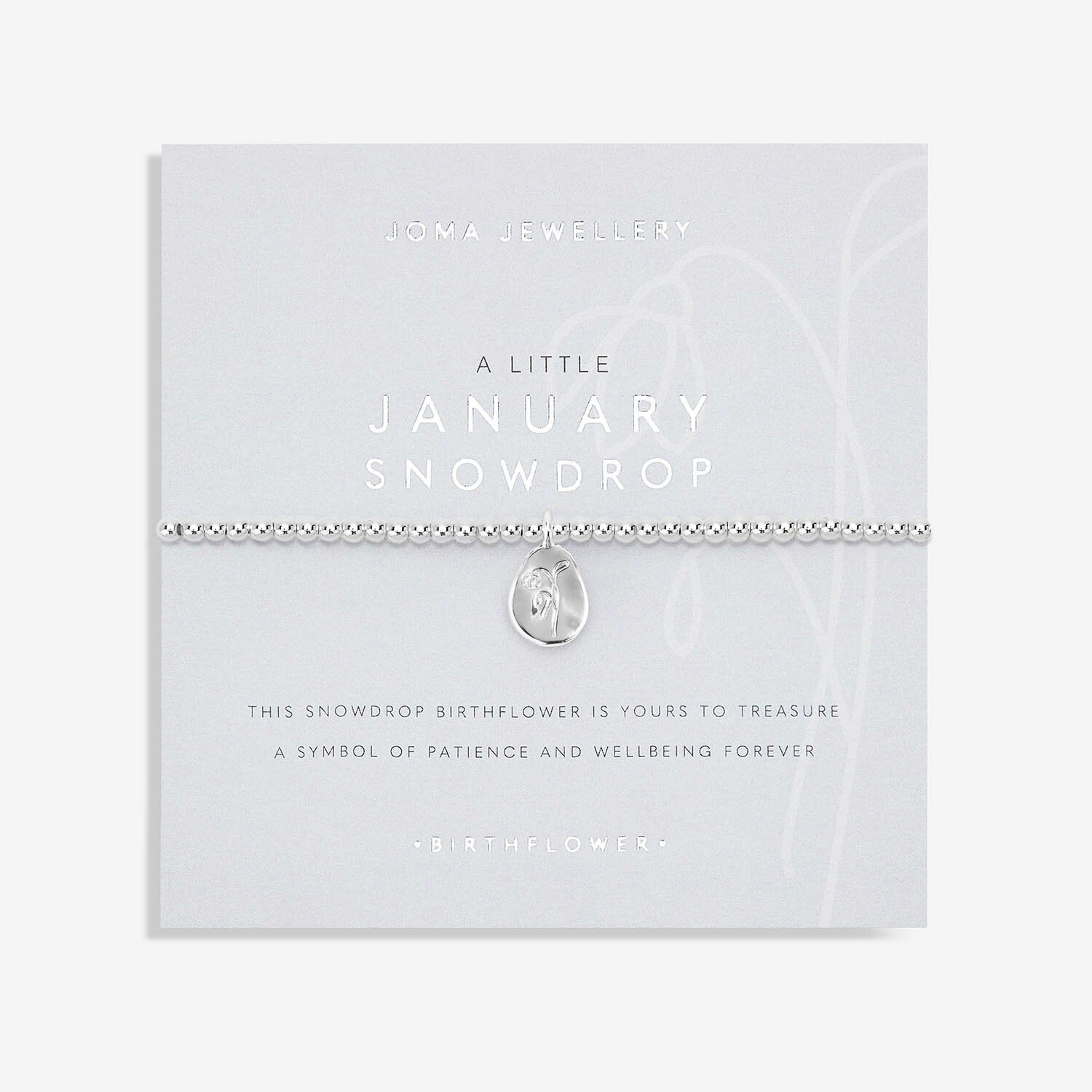 Birthflower A Little - January Snowdrop Bracelet - Joma Jewellery