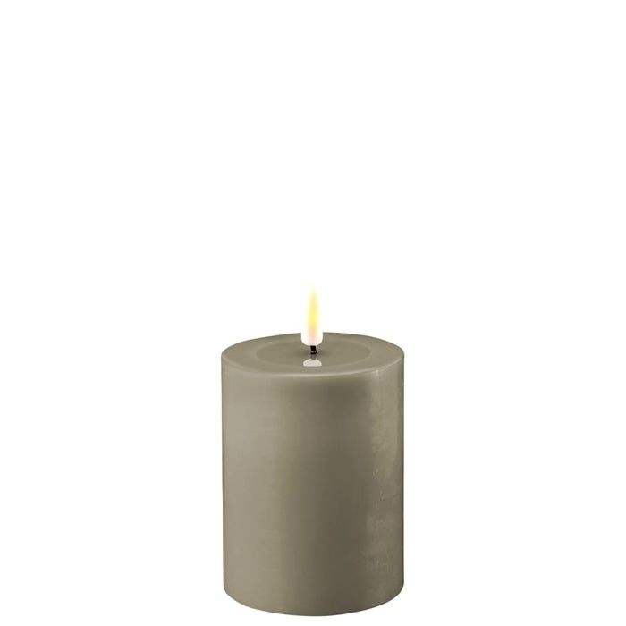 LED Candle - Sand - 7.5 x 12.5CM - Dluxe Homeart