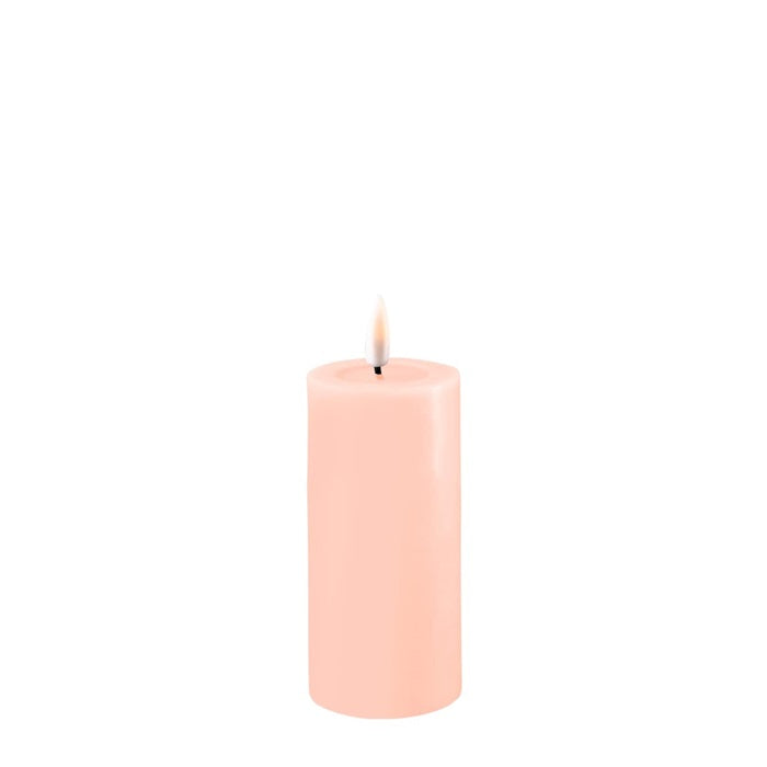 Deluxe Homeart Battery Operated LED Candle - Light Pink - 5 x 10cm