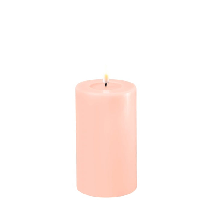 LED Candle - Light Pink - 7.5 x 12.5CM - Deluxe Homeart