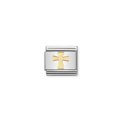Gold Religous - Cross charm By Nomination Italy