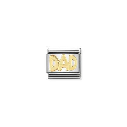 Gold Writings - Dad charm By Nomination Italy