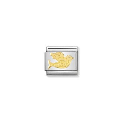 Gold - Dove Versailles charm By Nomination Italy