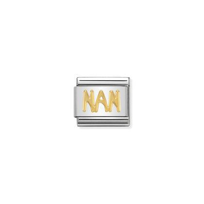 Gold Writings - Nan charm By Nomination Italy