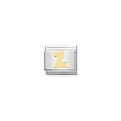 Gold letter Z charm By Nomination Italy
