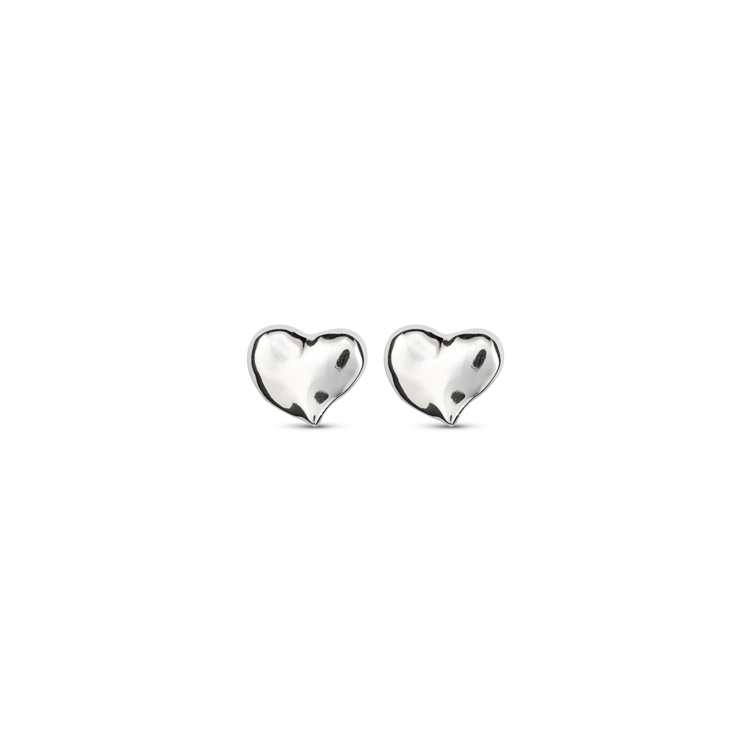 UNOde50 Silver UNO Heart Earrings
