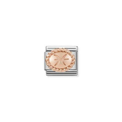 Rose Gold - Pisces charm By Nomination Italy