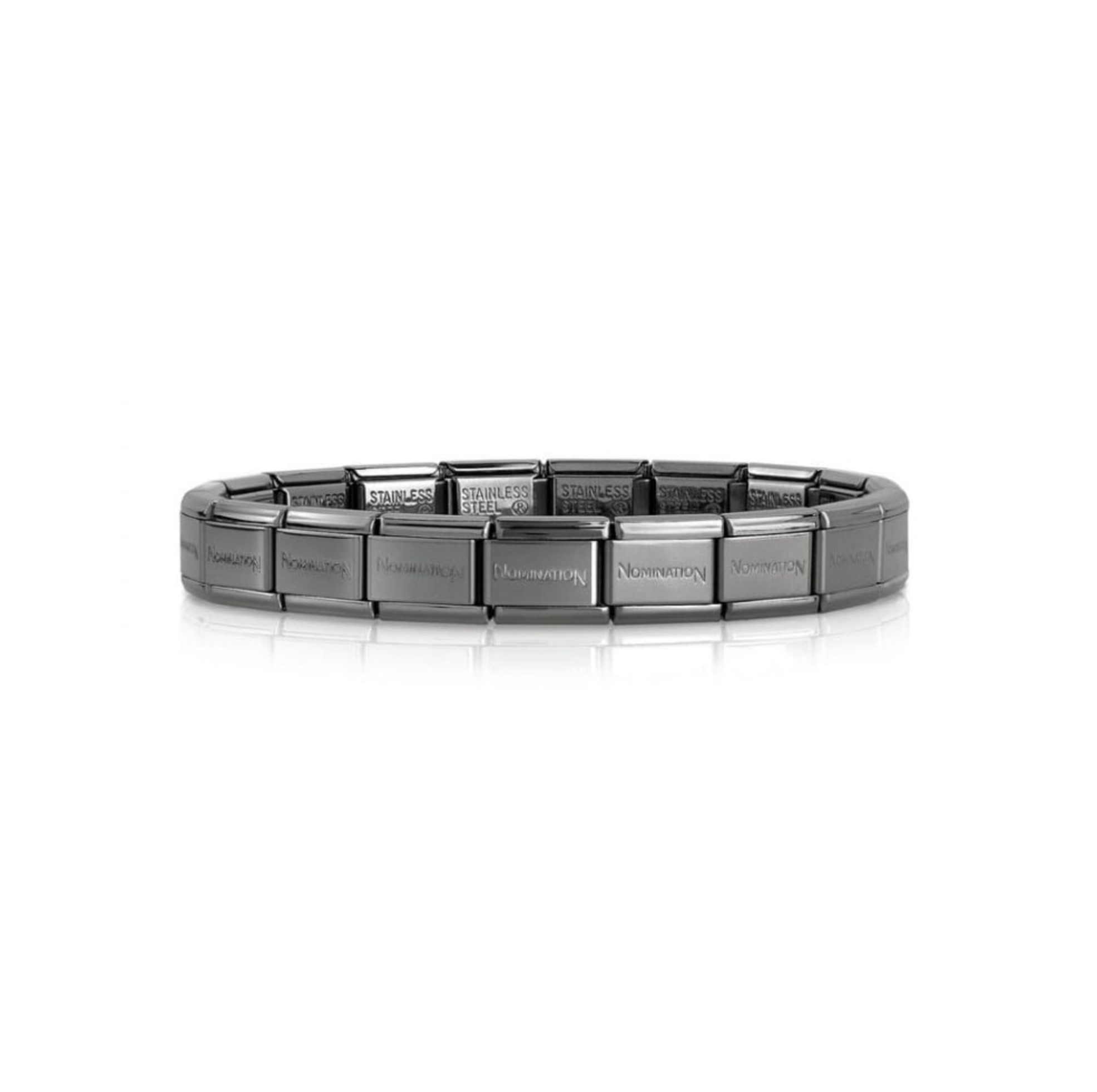 Composable classic Black Stainless Steel starter bracelet By
