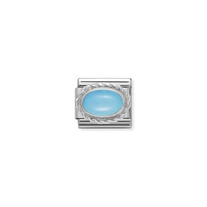 Silver Stones - Turquoise Charm By Nomination Italy