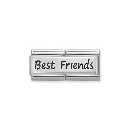 Nomination Charm - Silver Double Best Friends